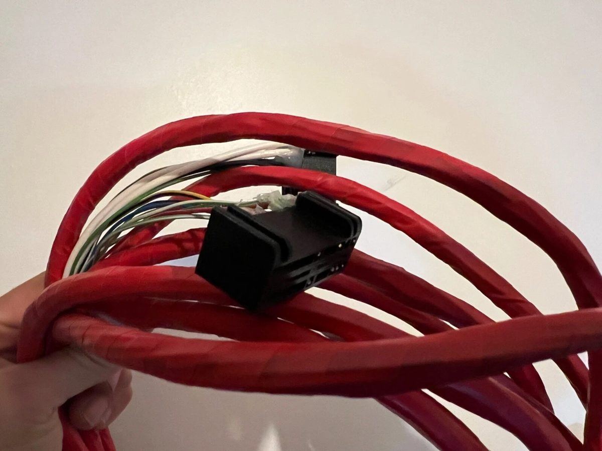 One of the loom connectors, close up